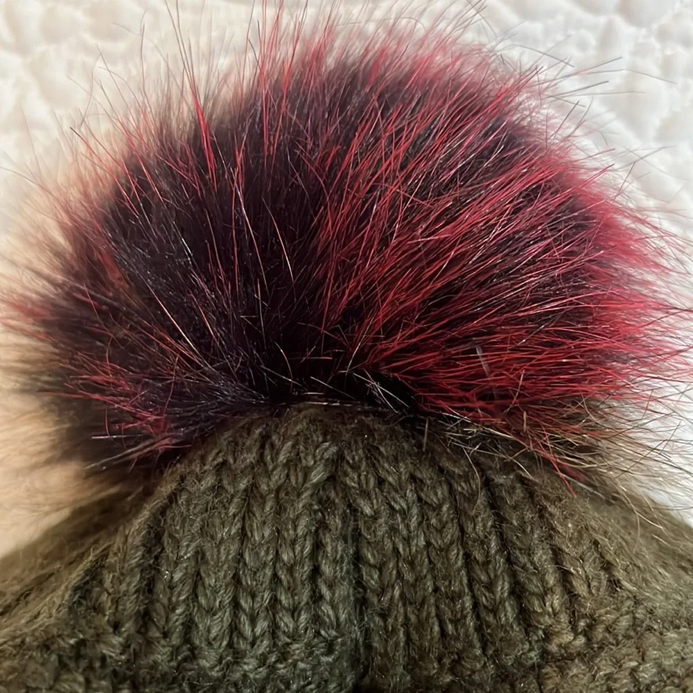 YES/NO sequin beanie‎ with pom pom